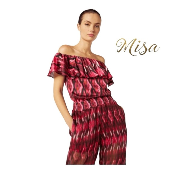 Misa Los Angeles top/bottom set NWT graziela top and pia pants small MSRP $560 - Picture 1 of 16